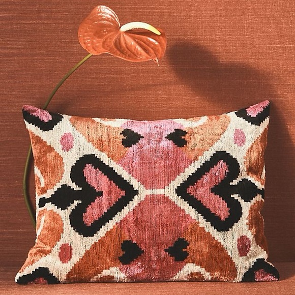 NWT Anthropologie Les Ottomans Velvet Pillow Cover Sham Z291